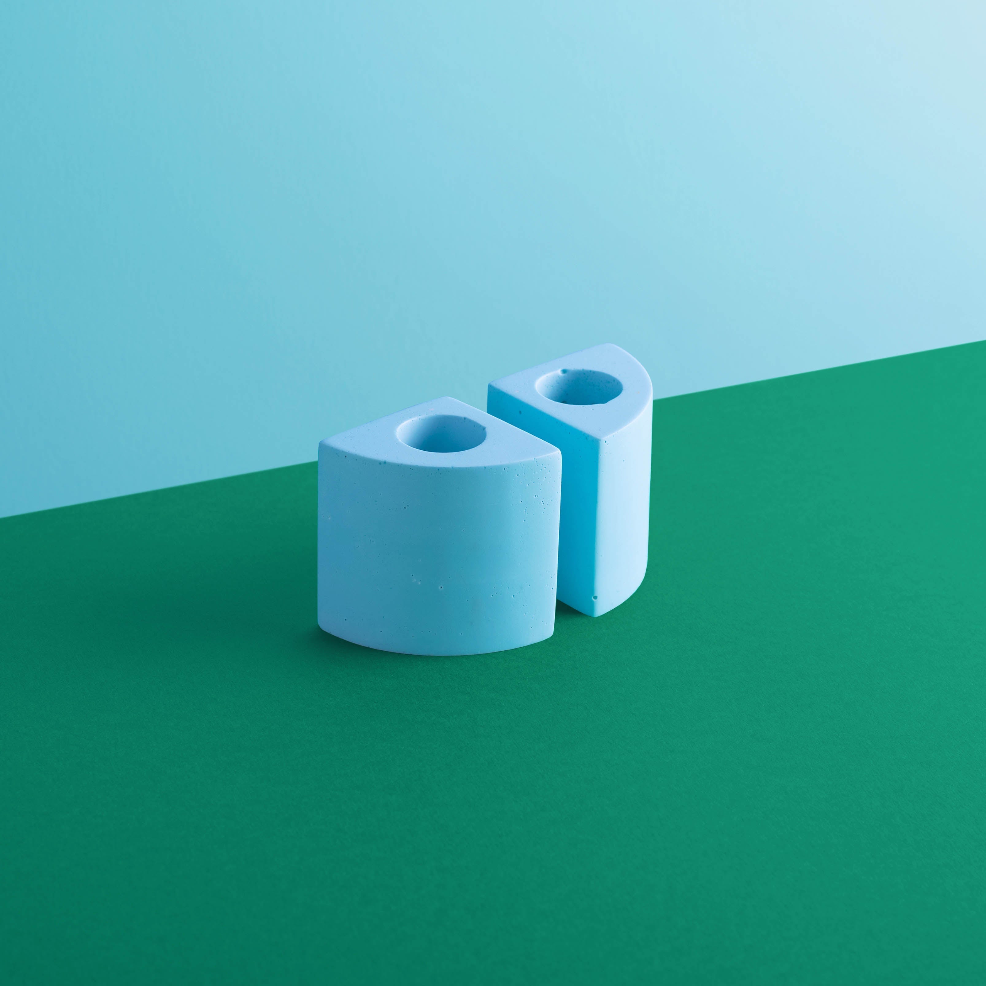 OST candlestick holder - Light Blue